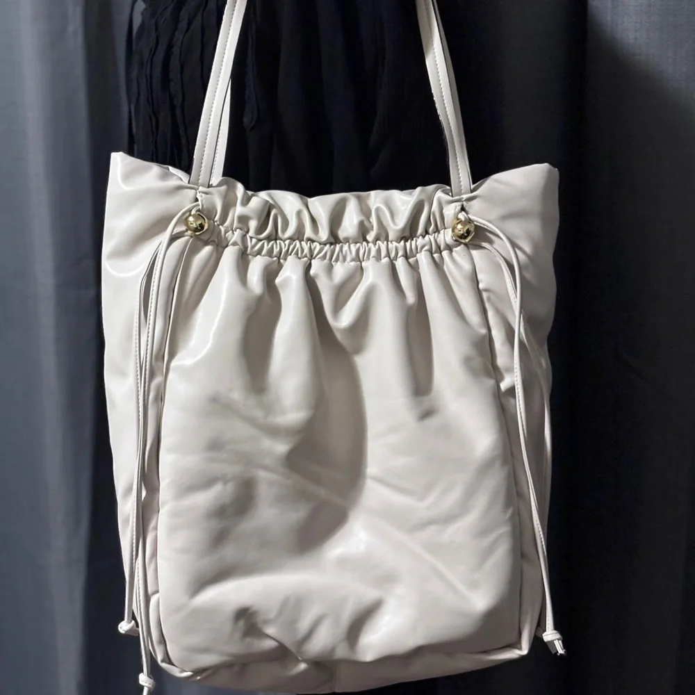 Victoria's Secret Vegan Leather Cinch Tote Bag